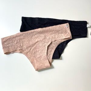 2pcs BCBGeneration Smooth Sleek Panties, Small Beige & Black